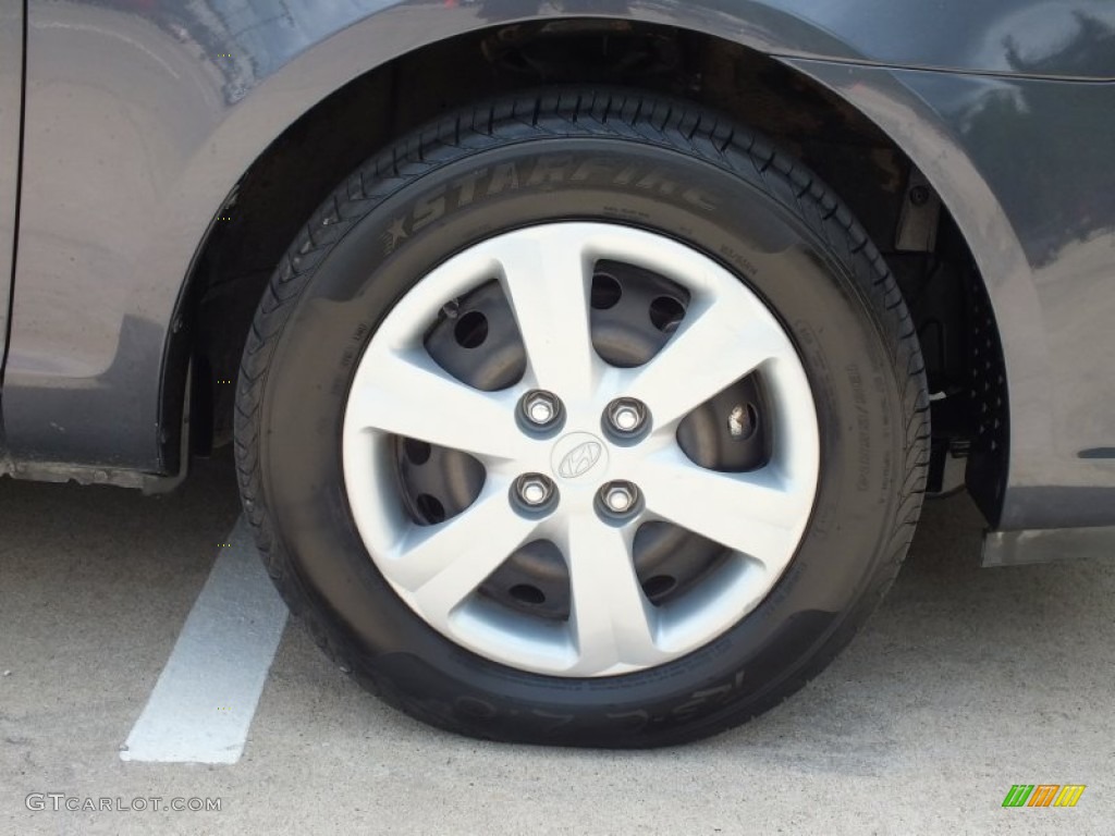 2008 Accent GLS Sedan - Charcoal Gray / Gray photo #47