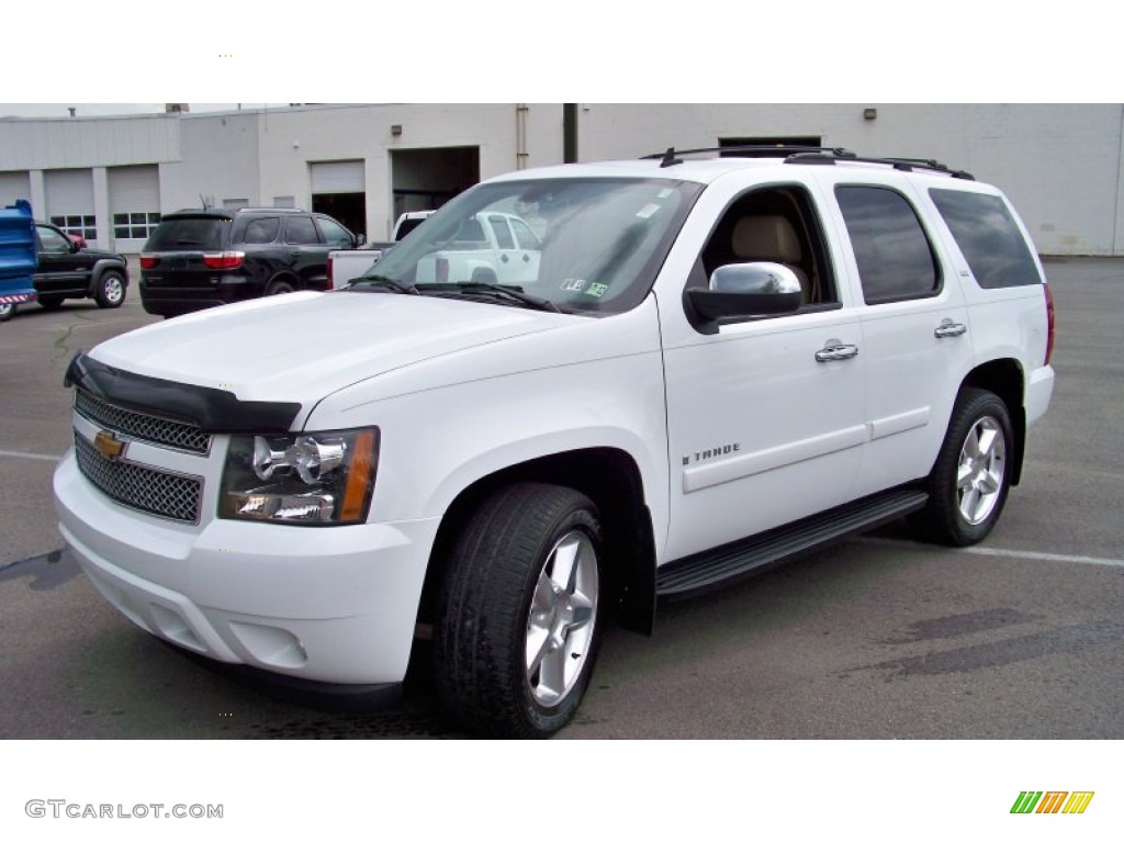 2007 Tahoe LTZ 4x4 - Summit White / Light Cashmere/Ebony photo #1