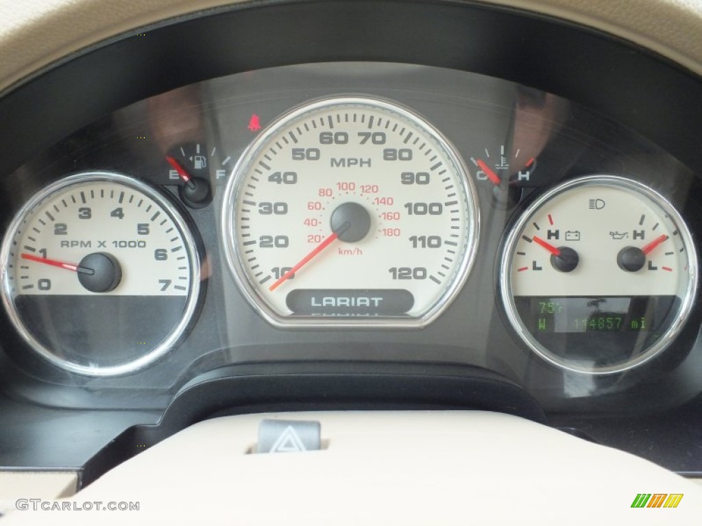 2006 F150 Lariat SuperCrew 4x4 - Oxford White / Tan photo #36