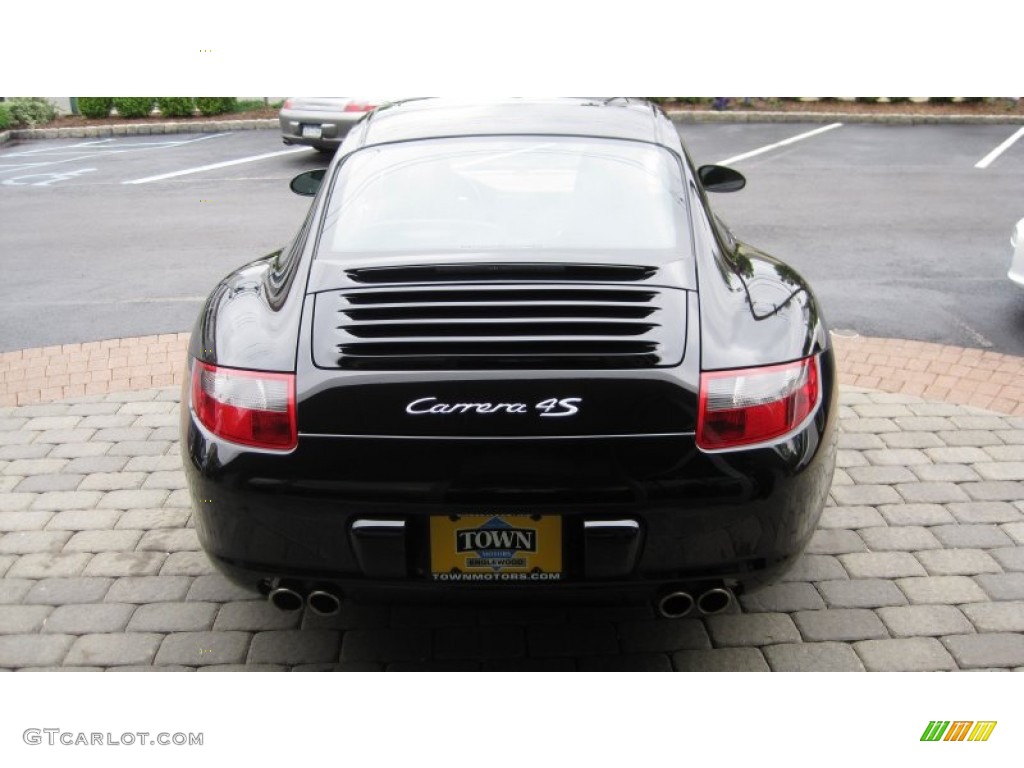 2008 911 Carrera 4S Coupe - Black / Black photo #7