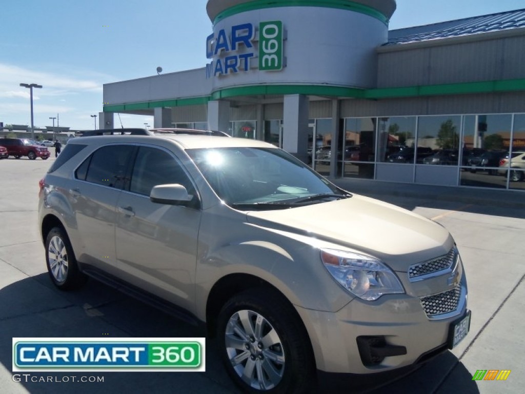 2010 Equinox LT AWD - Gold Mist Metallic / Jet Black photo #1