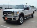 2012 White Platinum Metallic Tri-Coat Ford F350 Super Duty Lariat Crew Cab 4x4  photo #9