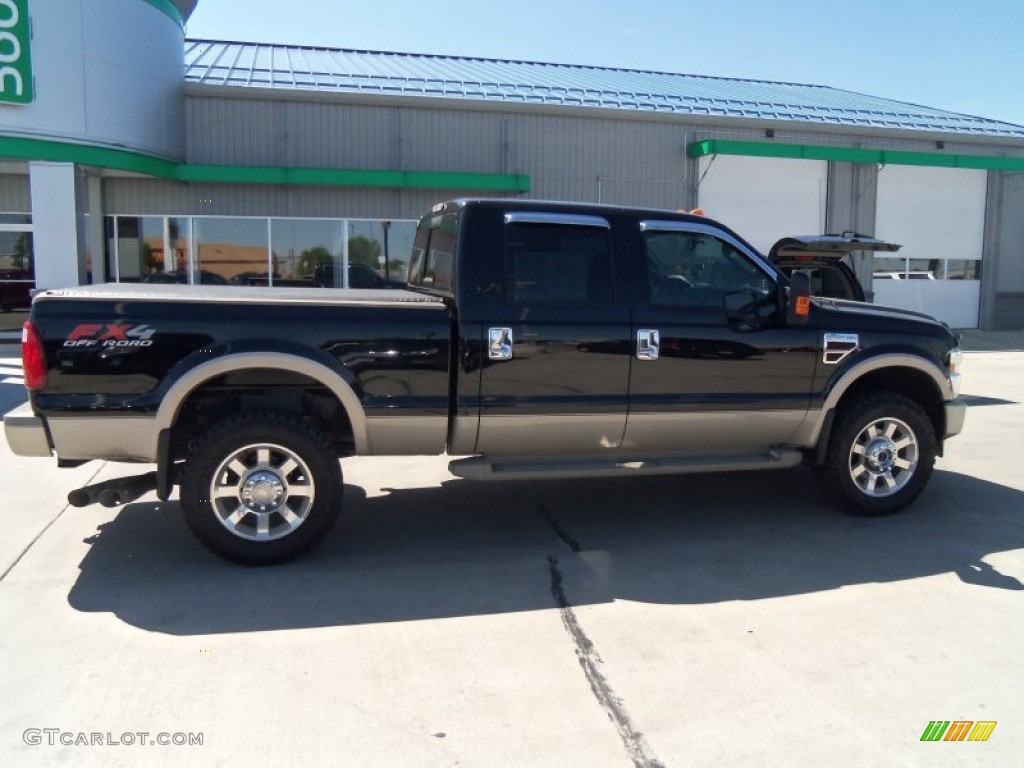 2010 F350 Super Duty King Ranch Crew Cab 4x4 - Black / Chaparral Leather photo #37