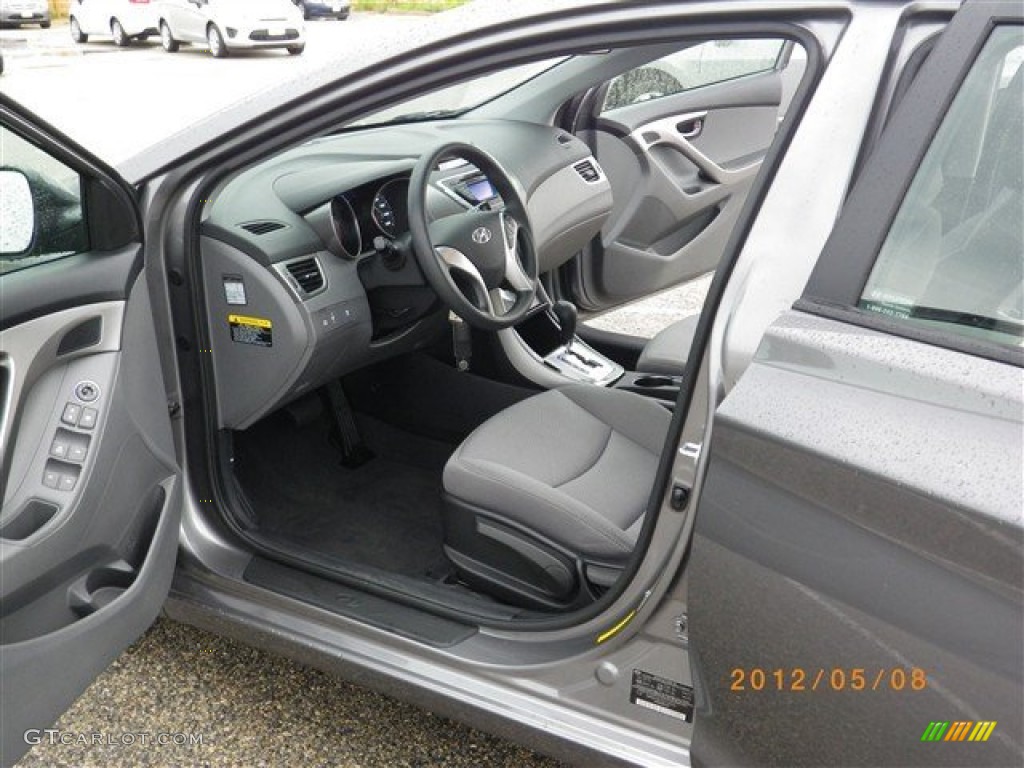 2012 Elantra GLS - Harbor Gray Metallic / Gray photo #2