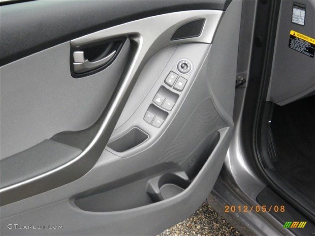 2012 Elantra GLS - Harbor Gray Metallic / Gray photo #3