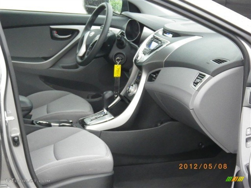 2012 Elantra GLS - Harbor Gray Metallic / Gray photo #6