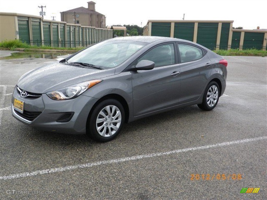 2012 Elantra GLS - Harbor Gray Metallic / Gray photo #8
