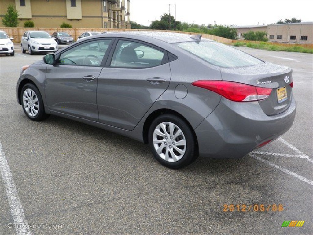 2012 Elantra GLS - Harbor Gray Metallic / Gray photo #9