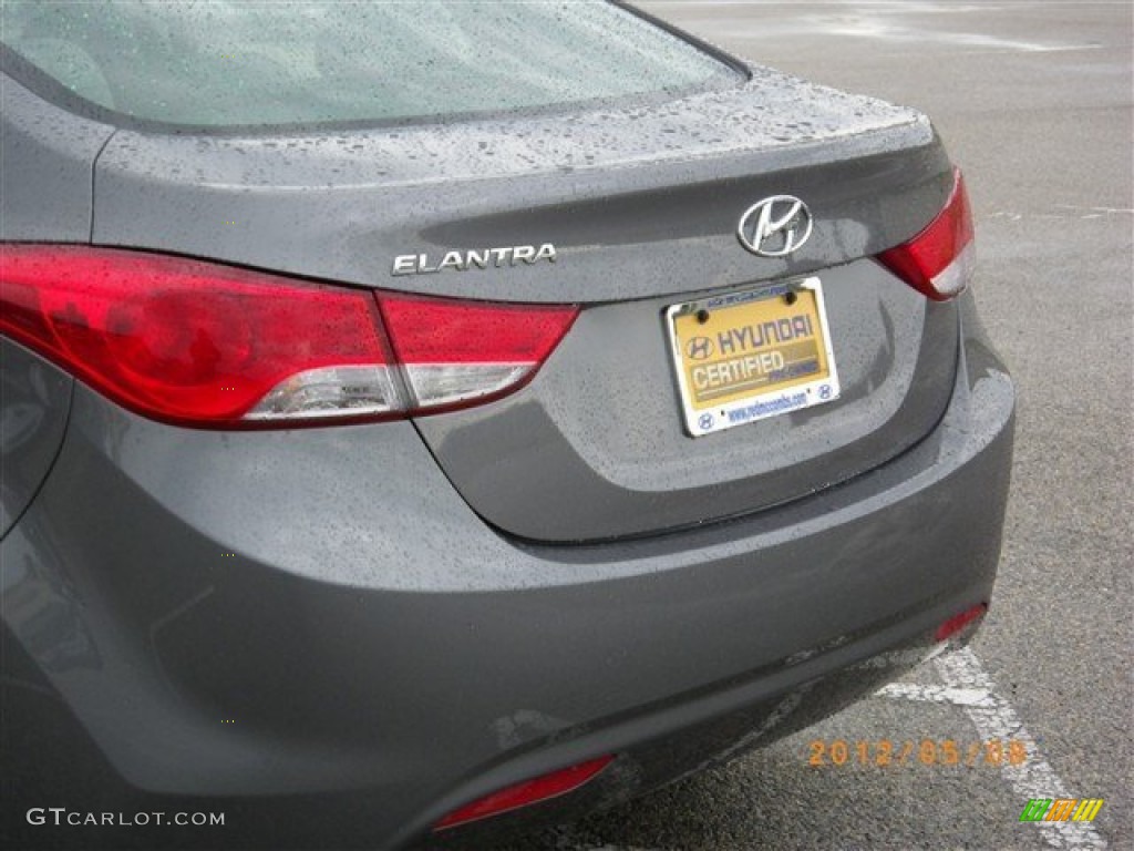 2012 Elantra GLS - Harbor Gray Metallic / Gray photo #10