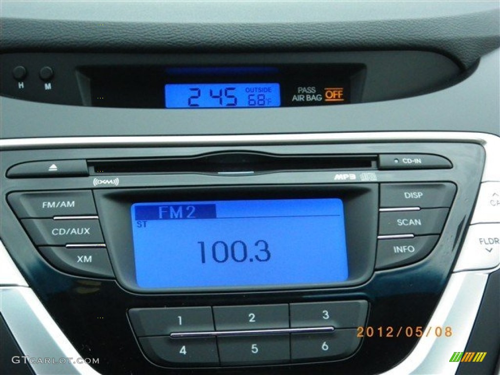 2012 Elantra GLS - Harbor Gray Metallic / Gray photo #17