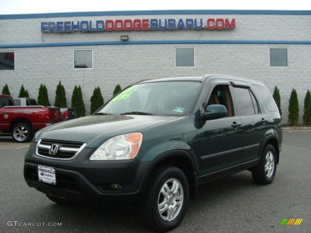 2003 CR-V EX 4WD - Clover Green Pearl / Saddle photo #1