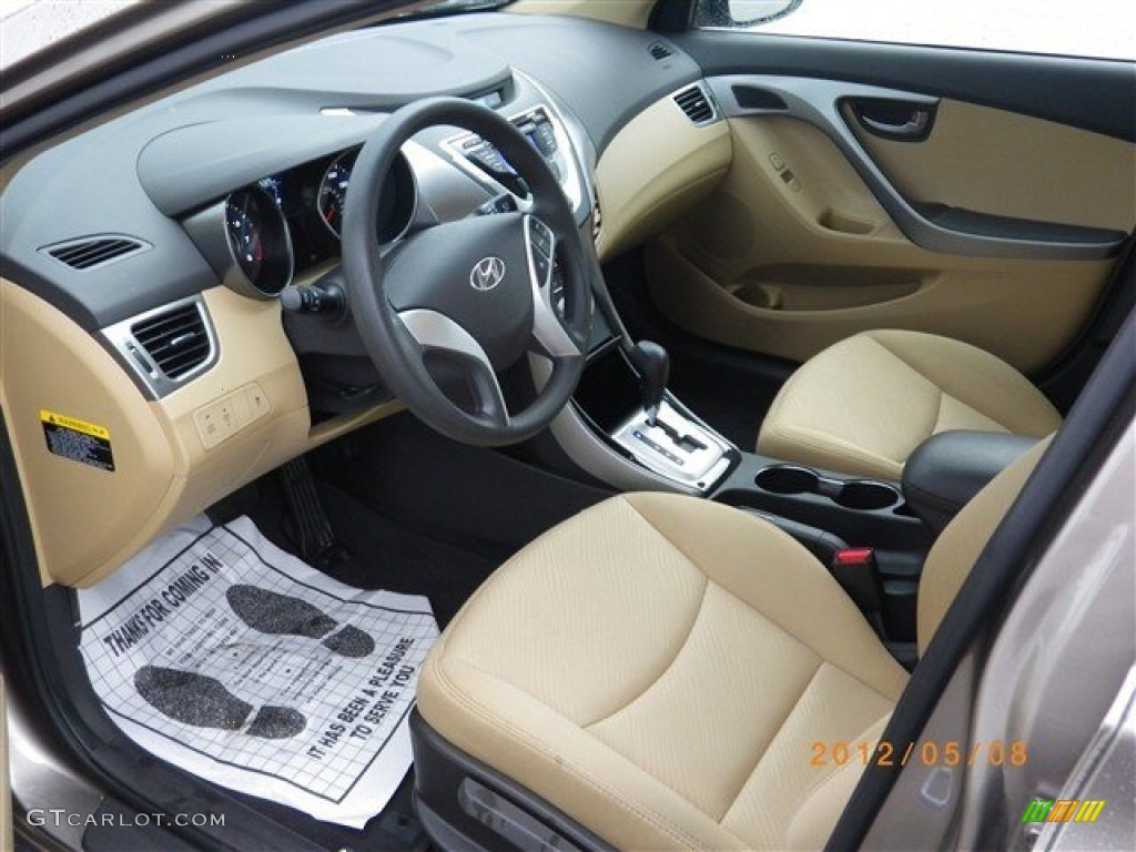 2012 Elantra GLS - Desert Bronze / Beige photo #2