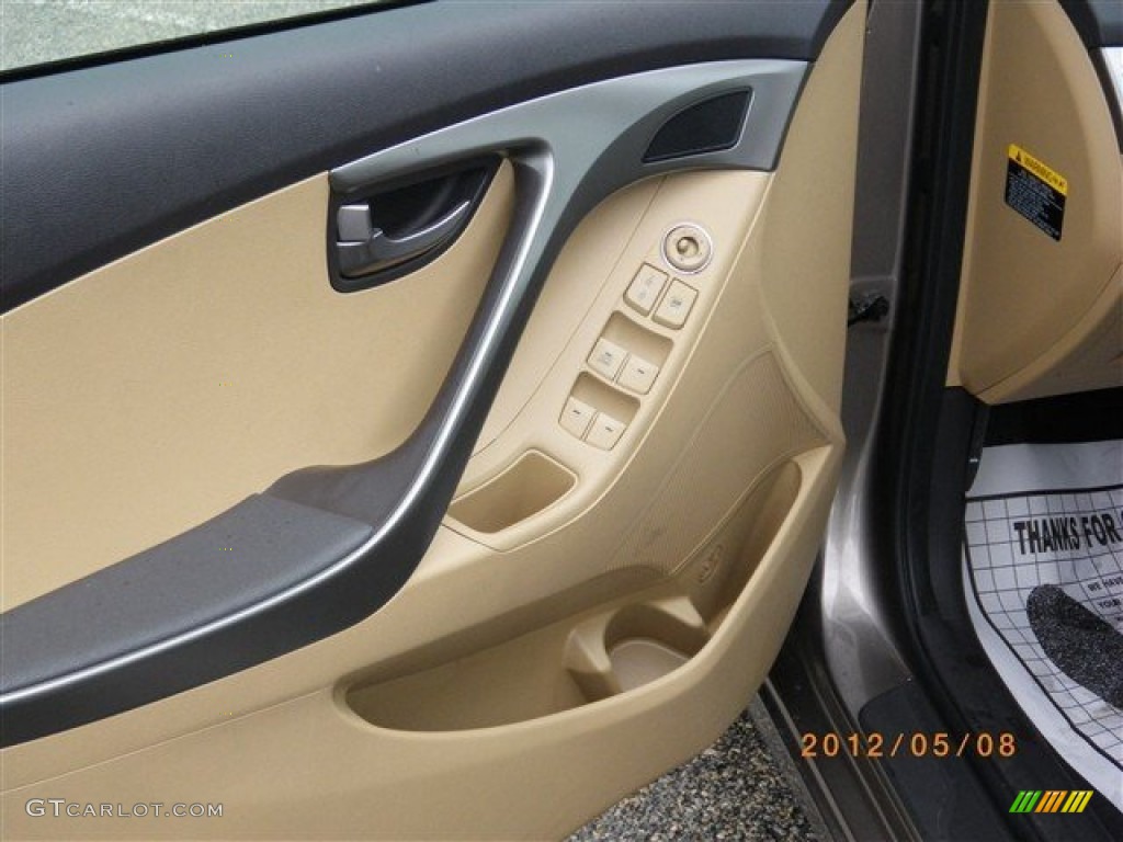 2012 Elantra GLS - Desert Bronze / Beige photo #3