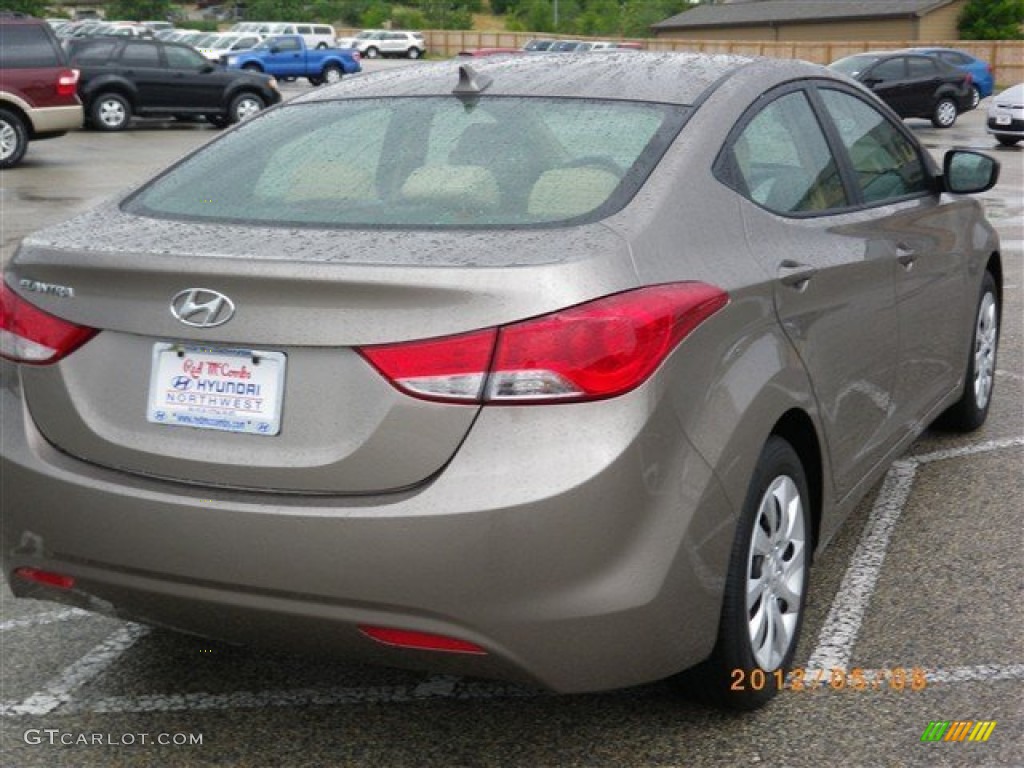 2012 Elantra GLS - Desert Bronze / Beige photo #6