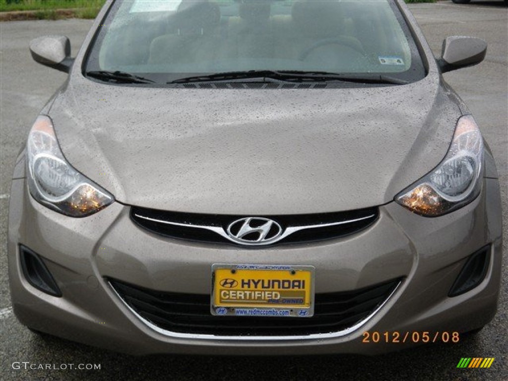 2012 Elantra GLS - Desert Bronze / Beige photo #10