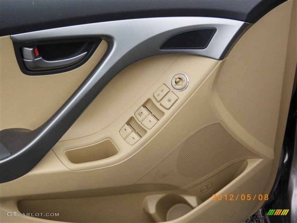2012 Elantra GLS - Desert Bronze / Beige photo #12