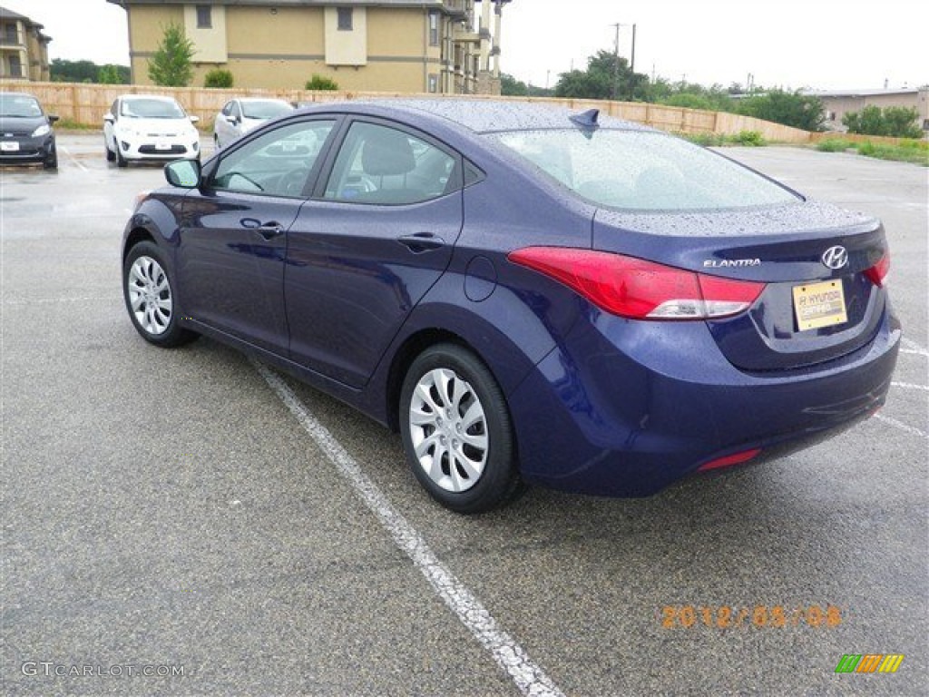 2012 Elantra GLS - Indigo Night Blue / Gray photo #4