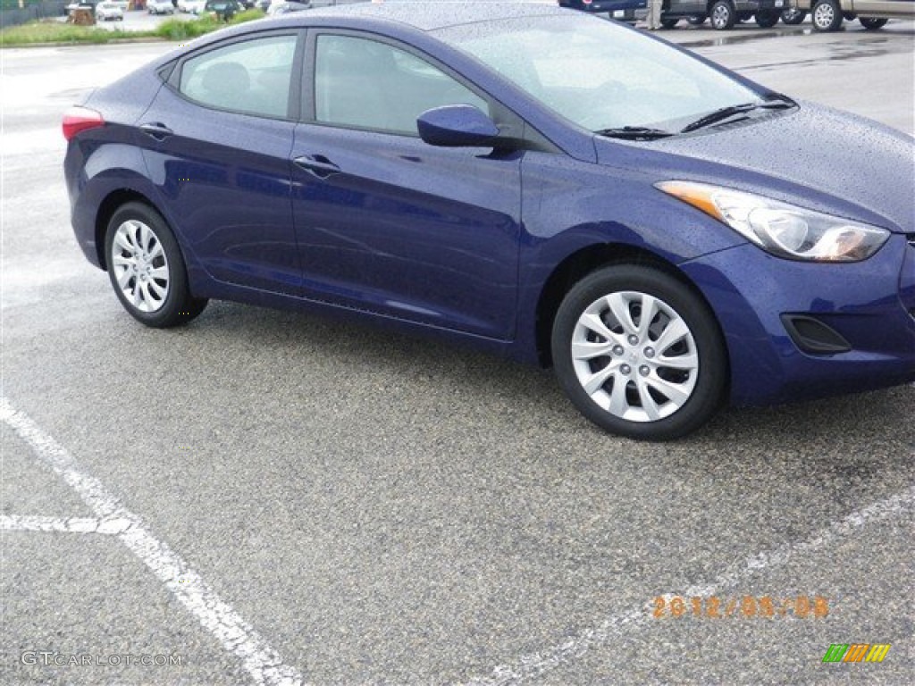 2012 Elantra GLS - Indigo Night Blue / Gray photo #8