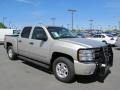 2008 Silver Birch Metallic Chevrolet Silverado 1500 LT Crew Cab 4x4  photo #1