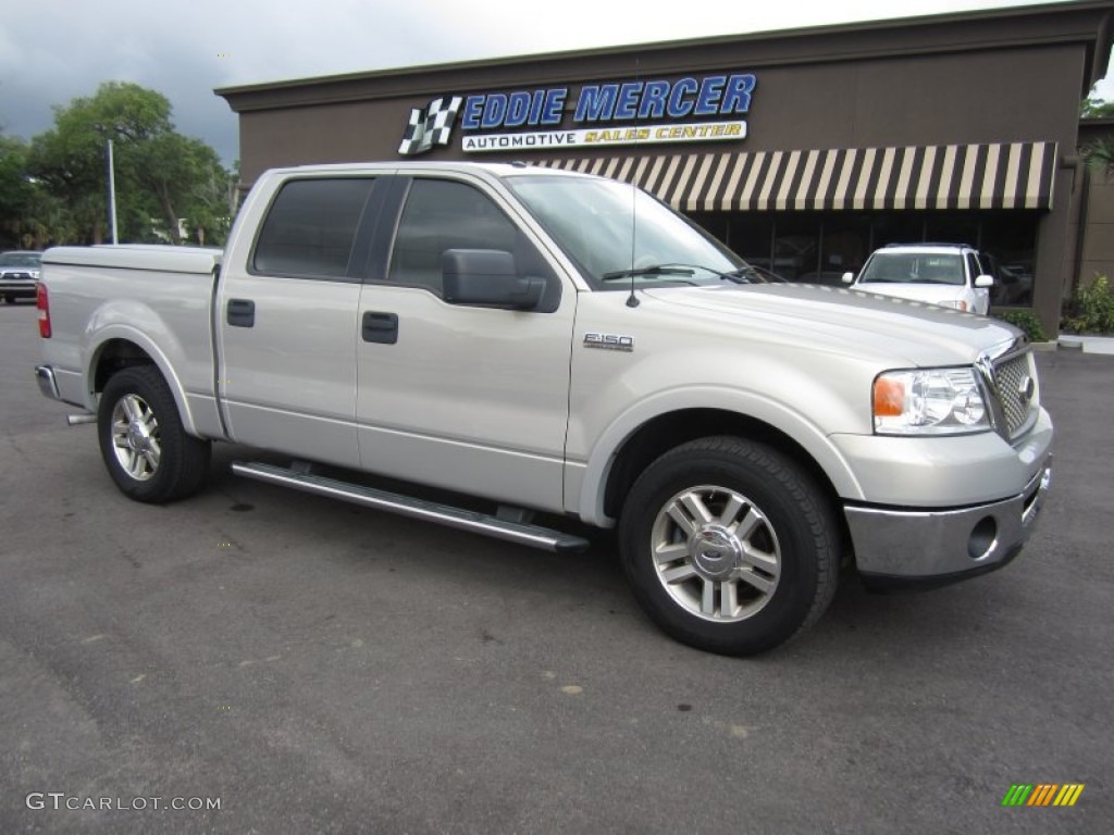 2006 F150 Lariat SuperCrew - Silver Metallic / Tan photo #4