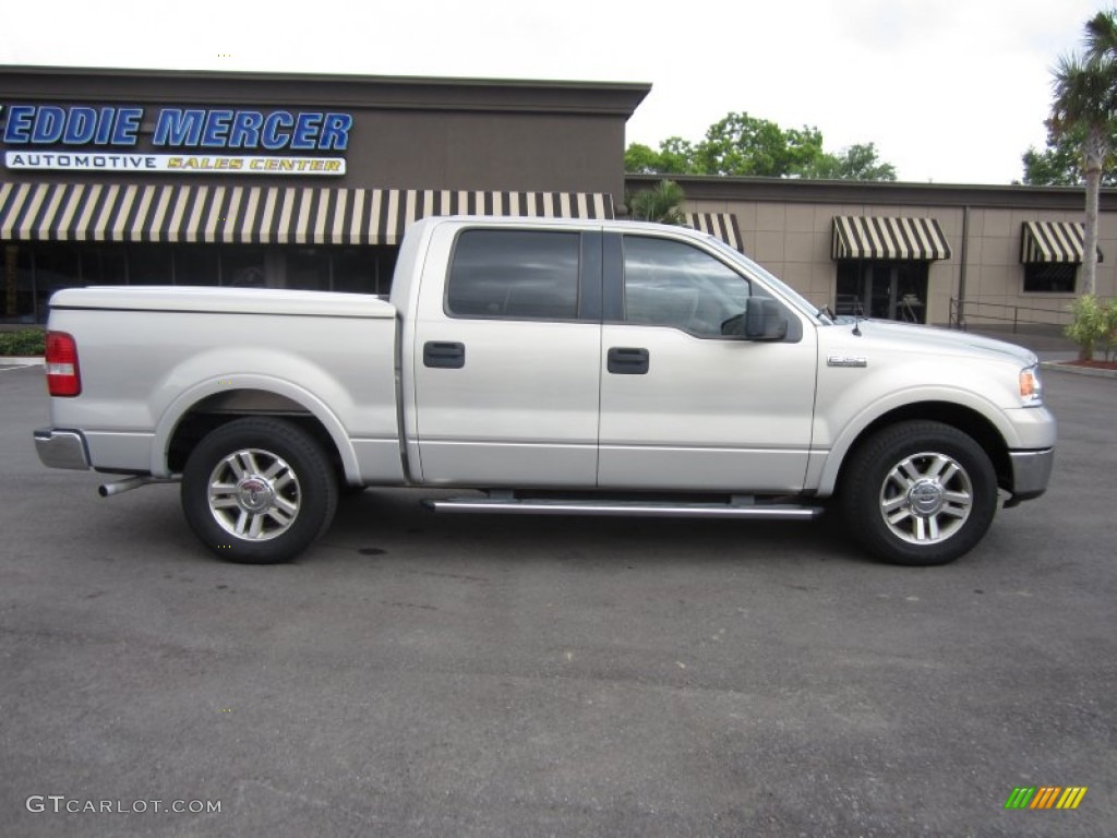 2006 F150 Lariat SuperCrew - Silver Metallic / Tan photo #5