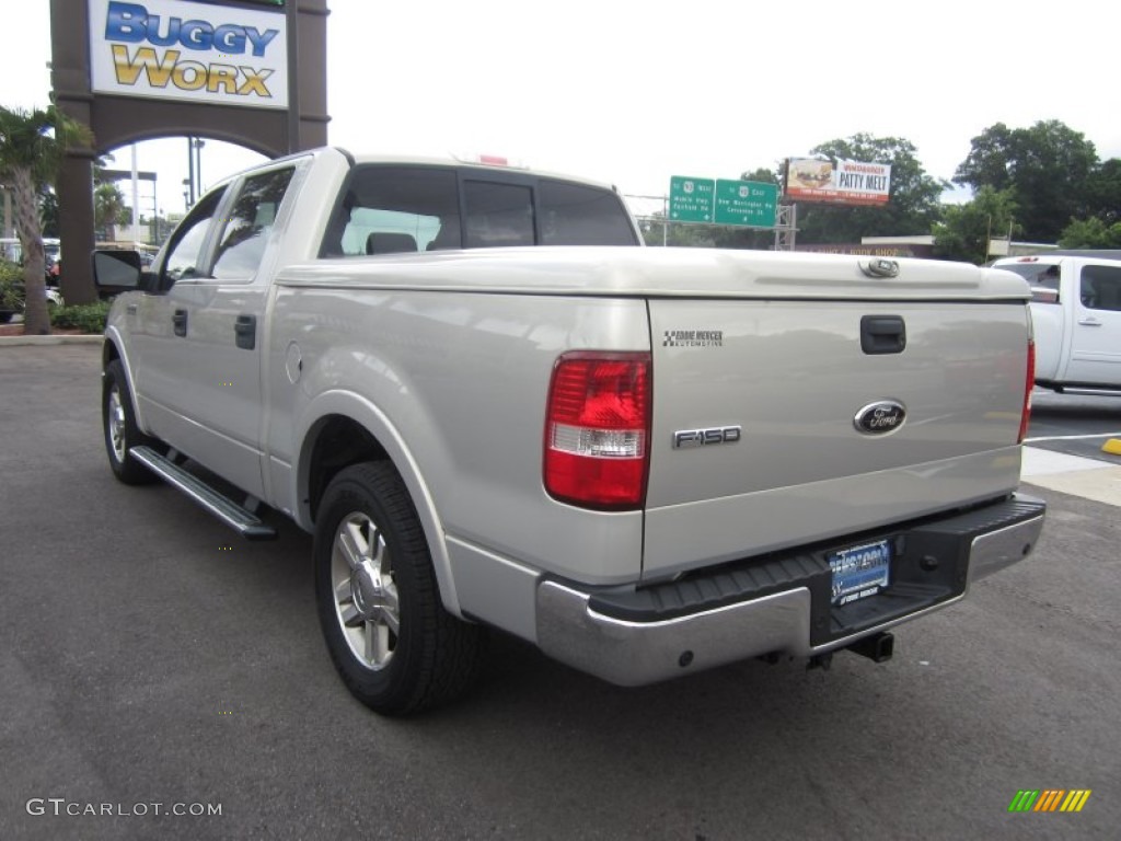 2006 F150 Lariat SuperCrew - Silver Metallic / Tan photo #9