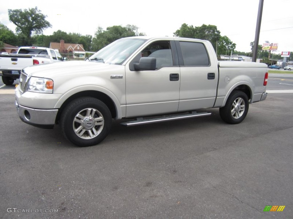 2006 F150 Lariat SuperCrew - Silver Metallic / Tan photo #12