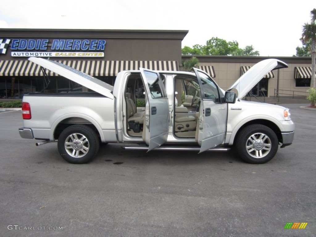 2006 F150 Lariat SuperCrew - Silver Metallic / Tan photo #20