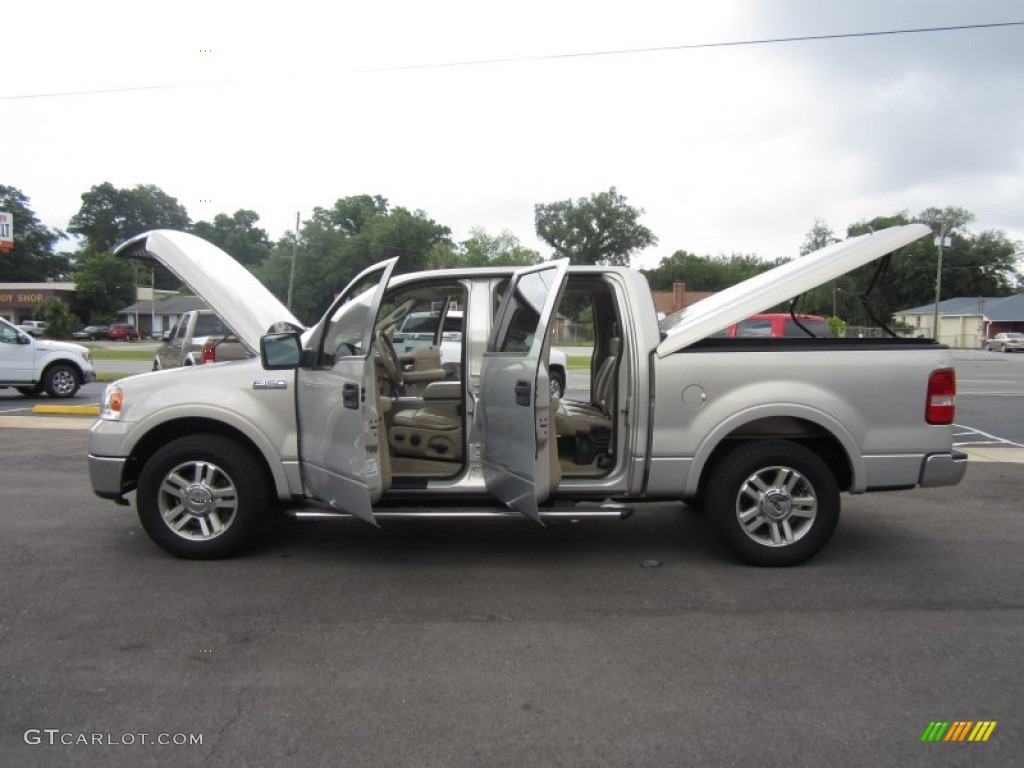 2006 F150 Lariat SuperCrew - Silver Metallic / Tan photo #24