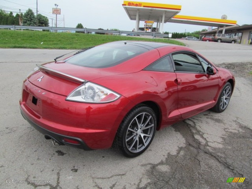 2012 Eclipse GS Sport Coupe - Rave Red / Dark Charcoal photo #7