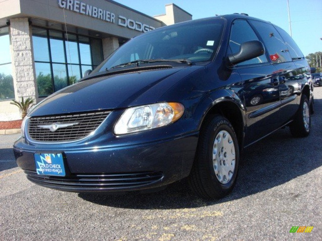 2003 Town & Country LX - Midnight Blue Pearl / Navy Blue photo #1