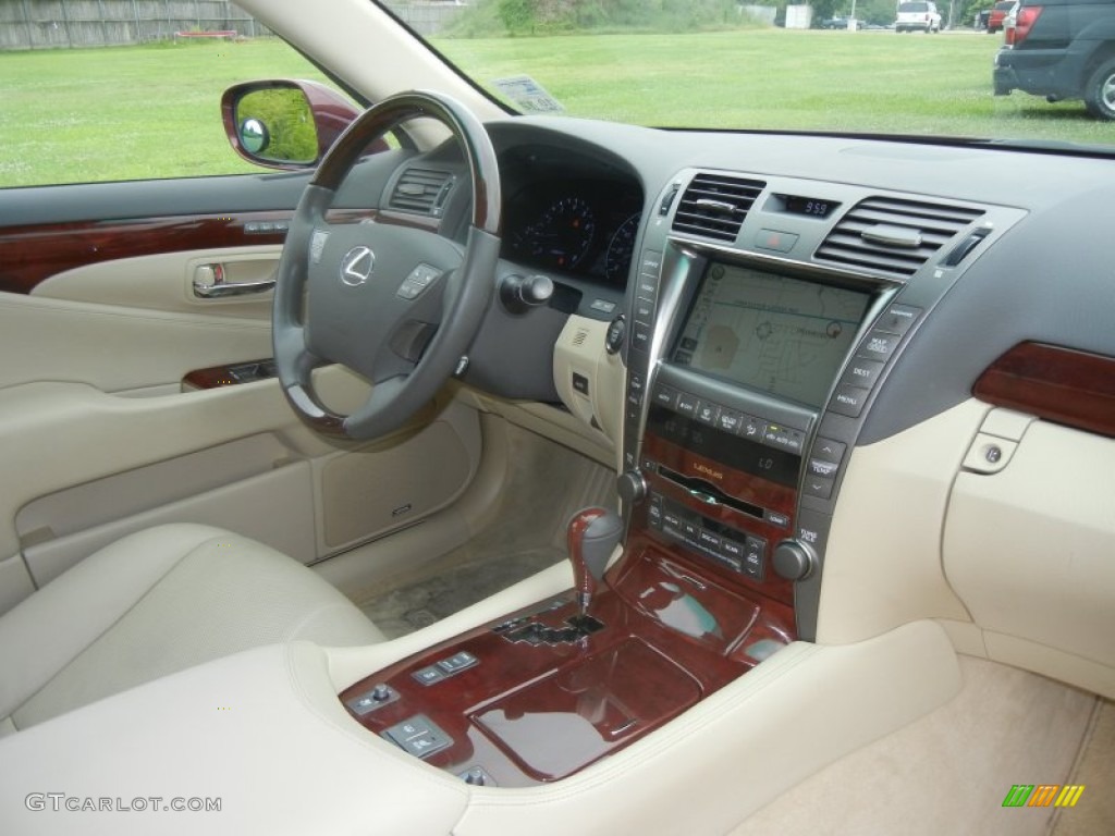 2008 LS 460 - Noble Spinel Red Mica / Cashmere photo #6