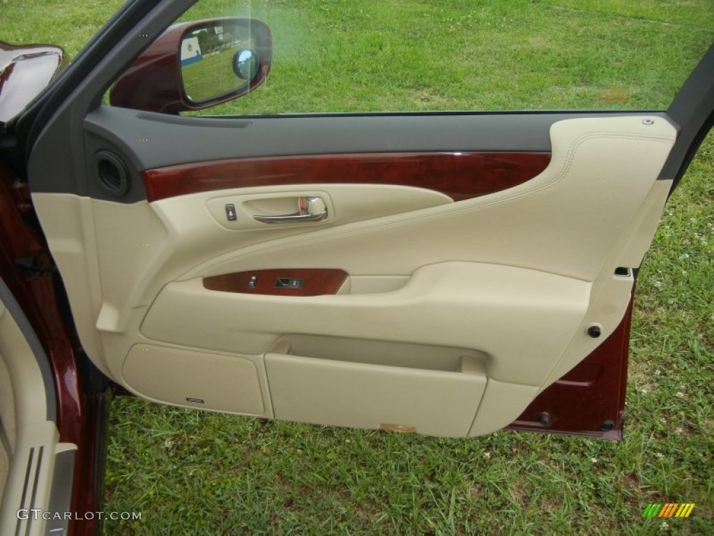 2008 LS 460 - Noble Spinel Red Mica / Cashmere photo #8