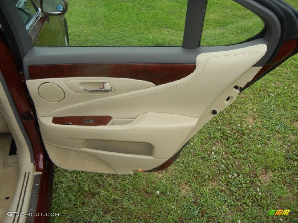 2008 LS 460 - Noble Spinel Red Mica / Cashmere photo #11