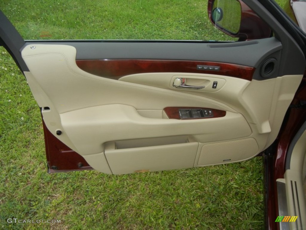 2008 LS 460 - Noble Spinel Red Mica / Cashmere photo #15