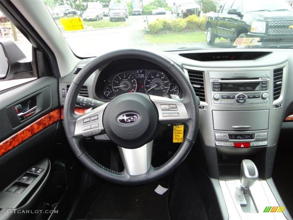 2011 Subaru Outback 2.5i Limited Wagon Off Black Dashboard Photo #64952002
