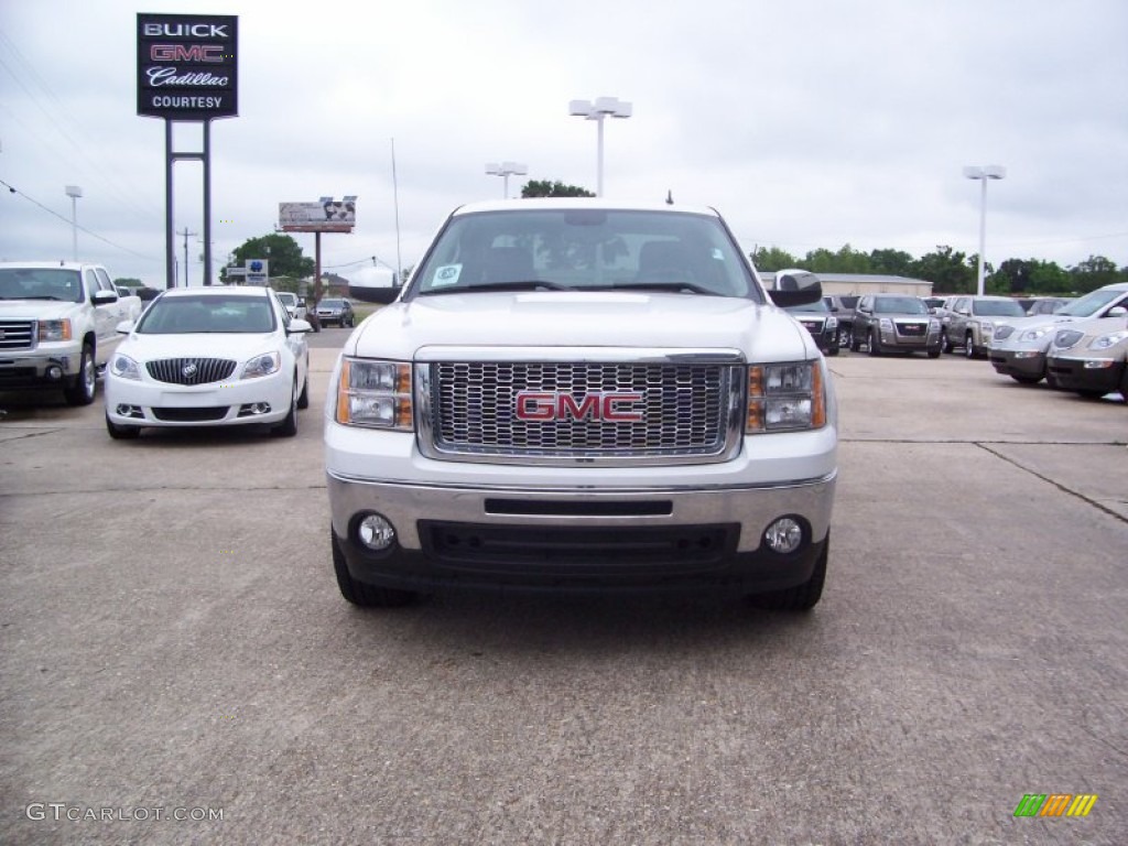 2012 Sierra 1500 SLE Crew Cab - Summit White / Ebony photo #1