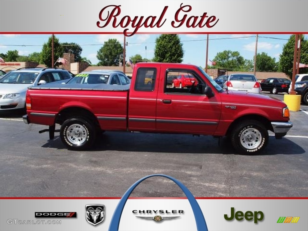 Electric Currant Red Metallic Ford Ranger