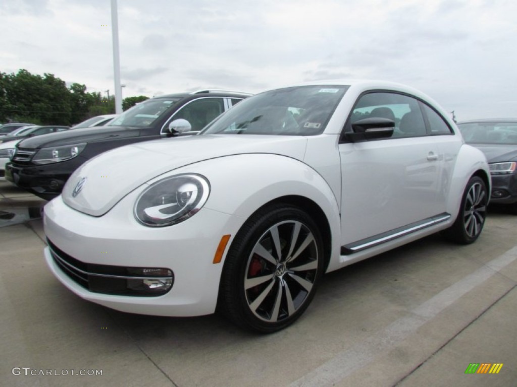 2012 Beetle Turbo - Candy White / Black/Red photo #1