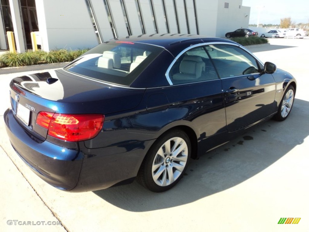 2012 3 Series 328i Convertible - Deep Sea Blue Metallic / Cream Beige photo #3