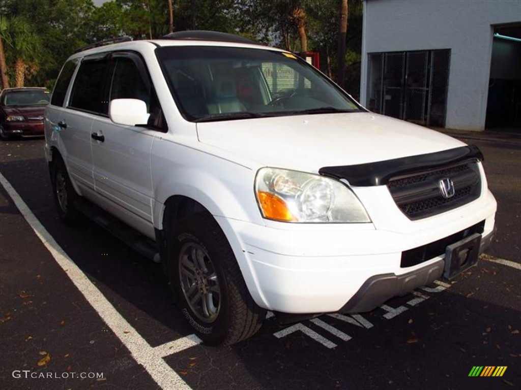 2005 Pilot EX-L 4WD - Taffeta White / Gray photo #1