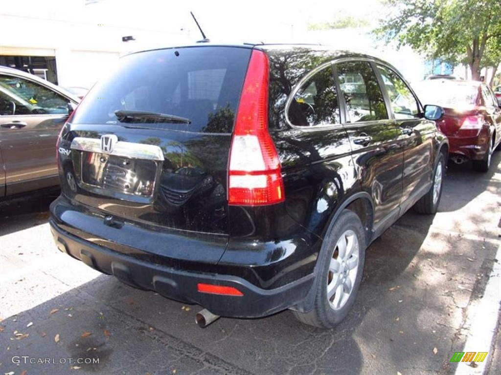 2009 CR-V EX-L 4WD - Crystal Black Pearl / Black photo #2