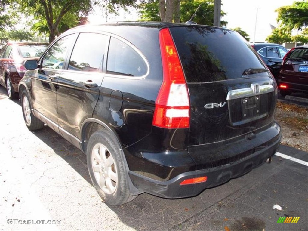 2009 CR-V EX-L 4WD - Crystal Black Pearl / Black photo #3