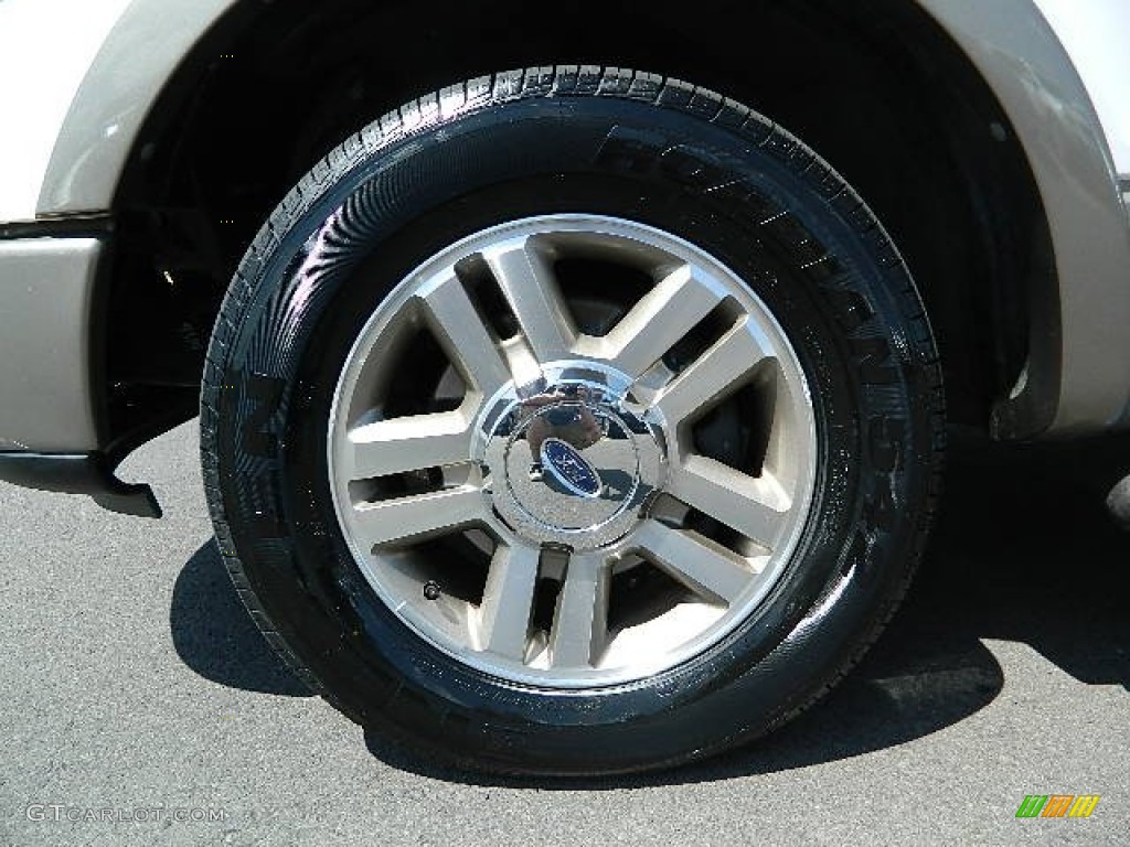 2006 F150 Lariat SuperCab - Oxford White / Tan photo #9