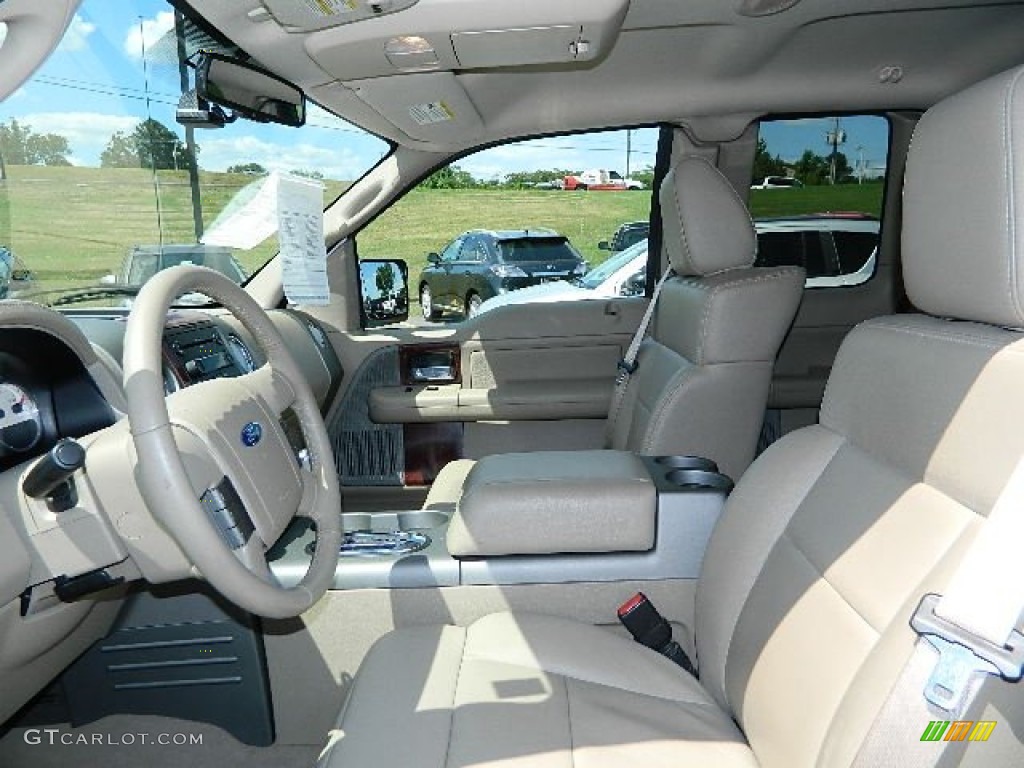 2006 F150 Lariat SuperCab - Oxford White / Tan photo #11