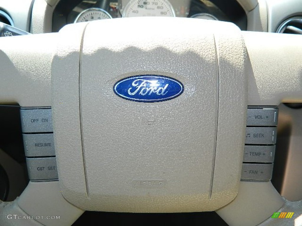 2006 F150 Lariat SuperCab - Oxford White / Tan photo #17