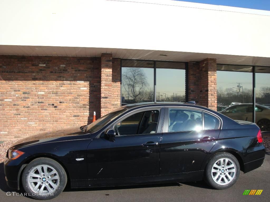 2006 3 Series 325xi Sedan - Jet Black / Grey photo #3