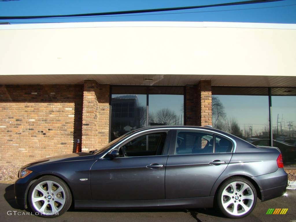 2006 3 Series 330i Sedan - Sparkling Graphite Metallic / Black photo #3