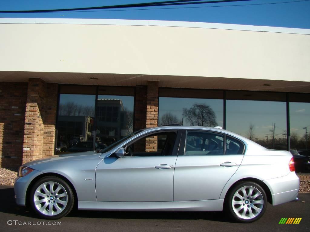 2006 3 Series 330i Sedan - Titanium Silver Metallic / Grey photo #3