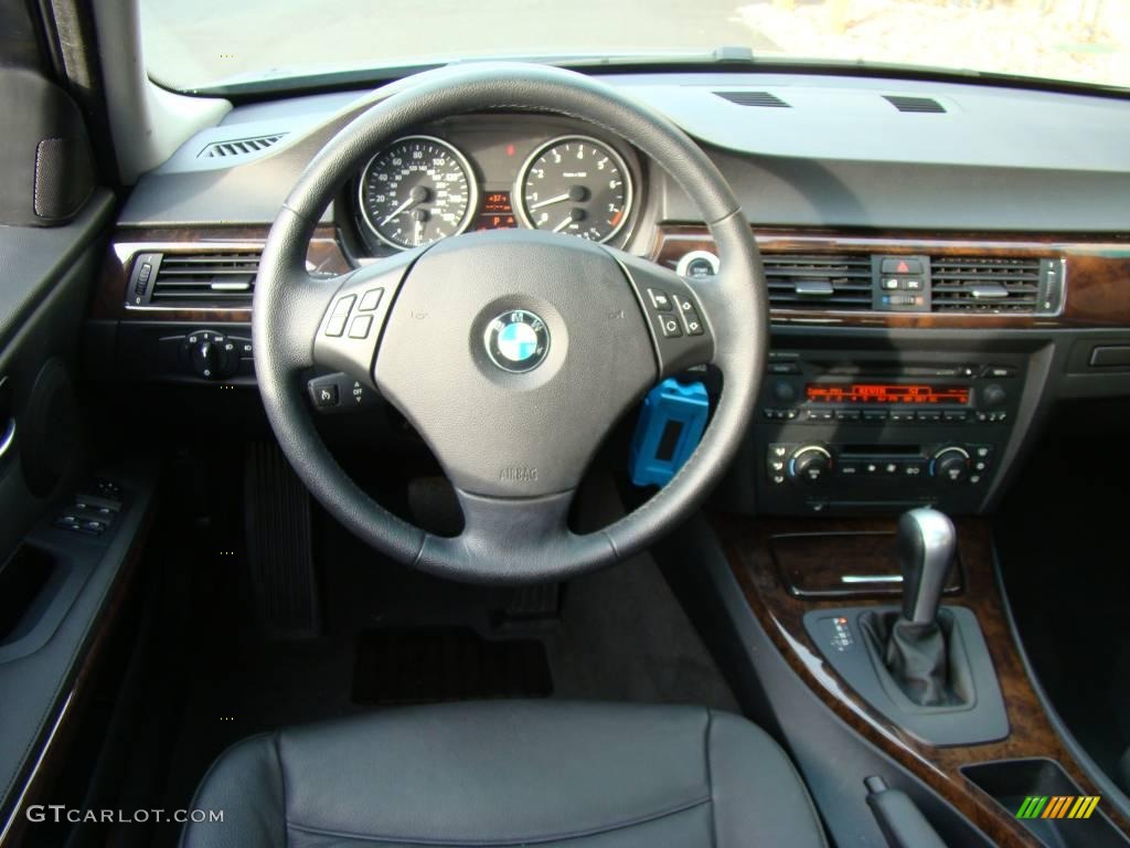 2006 3 Series 325i Sedan - Quartz Blue Metallic / Black photo #11